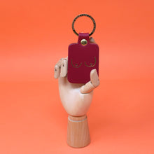 Load image into Gallery viewer, Boob Leather Key Fob: Magenta