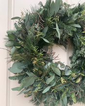 Load image into Gallery viewer, WINTER FOLIAGE WREATH