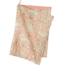 Load image into Gallery viewer, SAVANNAH MELON  LUXURY HANDPRINTED  BATIQUE TOWEL/TABLE SQUARE