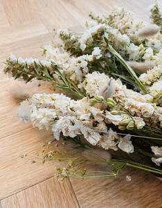 SPRING WHITES DRIED FLOWERS - large bunch