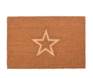 SMALL EMBOSSED Star door mat