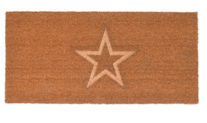 DOUBLE EMBOSSED Star door mat