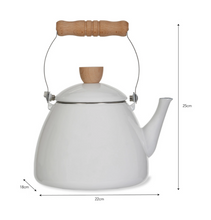 Load image into Gallery viewer, WHITE STOVE KETTLE