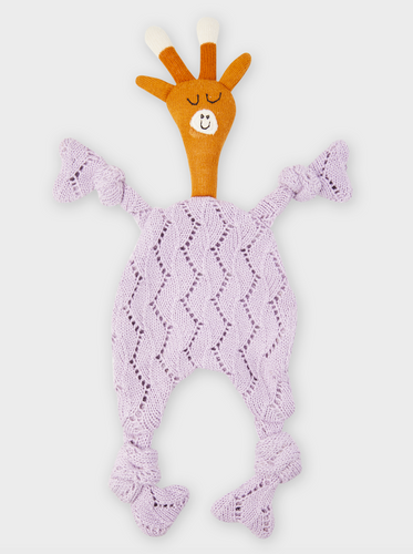 LILAC TEXTURED GIRAFFE COMFORTER