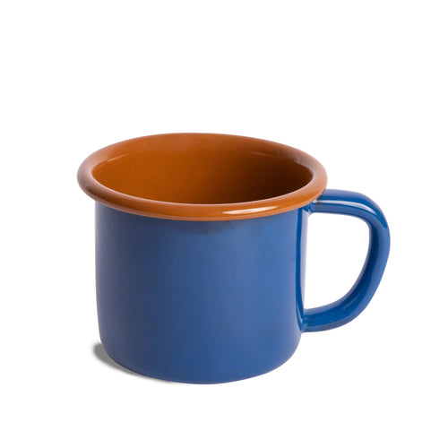 12 oz Mug: Blue & Brown